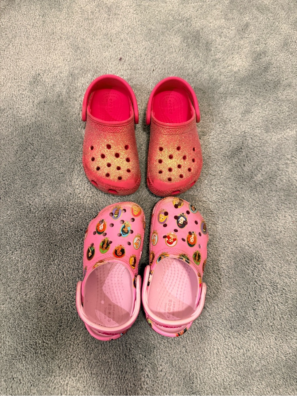 CROCS Kids Glitter Red & Pink Disney Princess